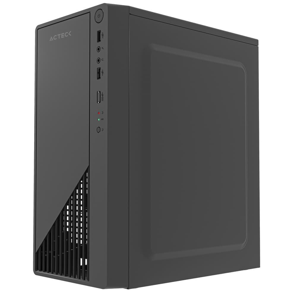 ACTECK Gabinete Mini Torre Acteck KIOTO GC220F ESSENTIAL SERIES Factor de forma: Mini Torre, Tarjetas madre compatibles: Micro ATX y Mini ITX