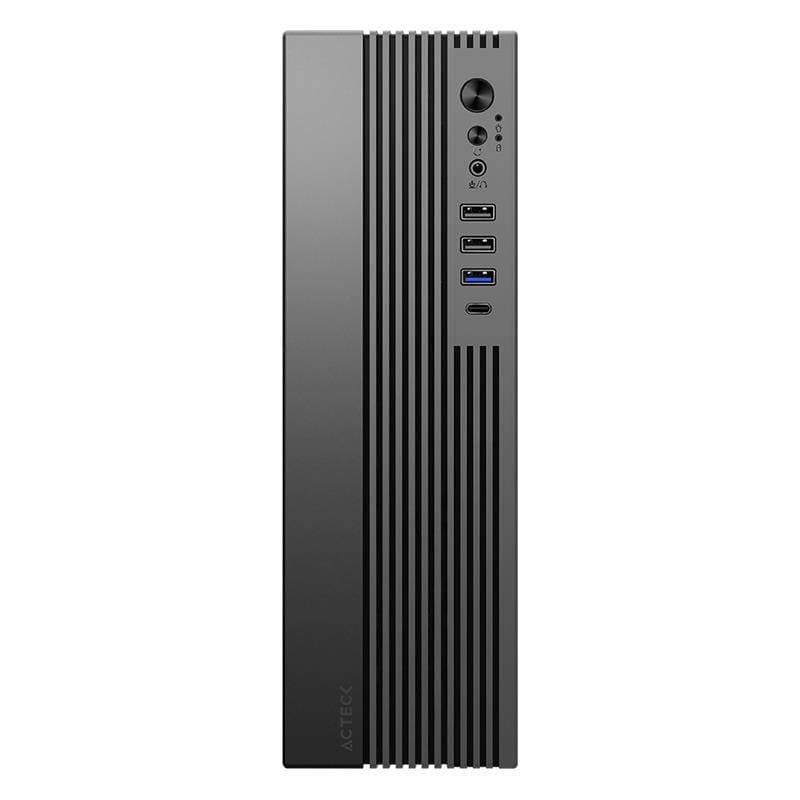 ACTECK Gabinete Mini Torre Slim ONEX GS450 ACTECK Factor Micro ATX- Mini ITX, Lector de tarjetas SD