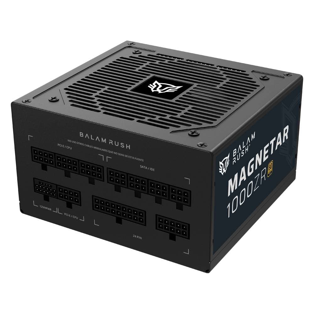 Balam Rush Fuente de Poder 1000W 80 Plus Gold MAGNETAR 1000ZR BALAM RUSH LEGEND SERIES.