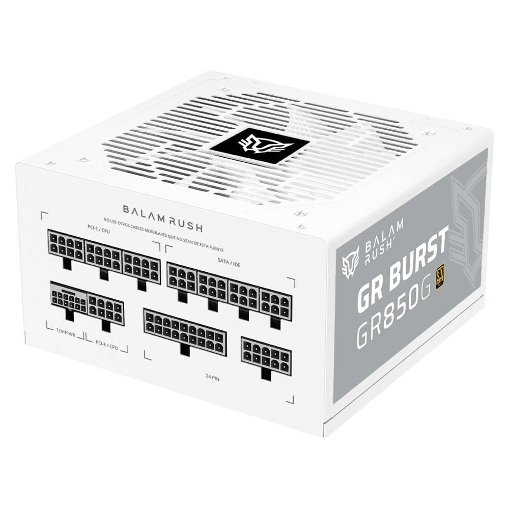 Balam Rush Fuente de Poder 850W 80 Plus Gold BALAM RUSH GR BURST GR850G LEGEND SERIES. ATX, Full Modular