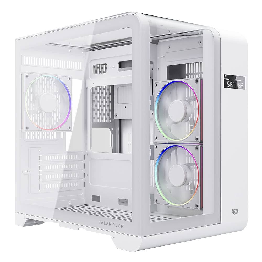 Balam Rush Gabinete Gamer Mini Torre con Display Tank Expert Curve 6400