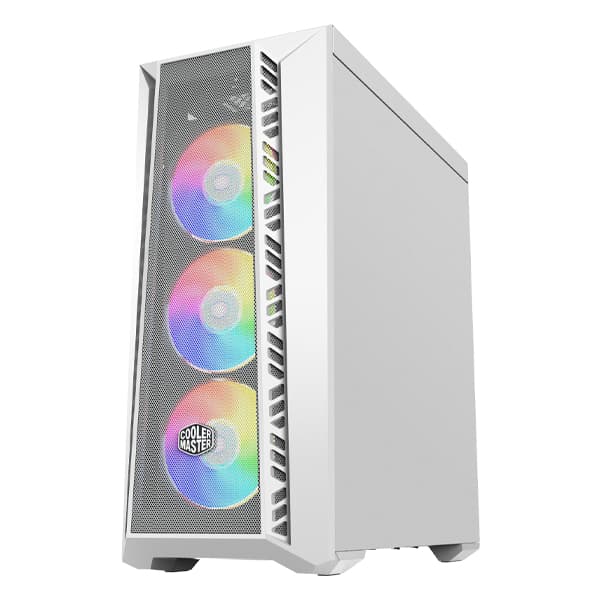 COOLER MASTER Gabinete COOLER MASTER MB520-WGNN-S00 MasterBox 520 ARGB con Ventana, Midi-Tower, ATX/EATX/Micro ATX/Mini-ITX, USB 3.2, sin Fuente