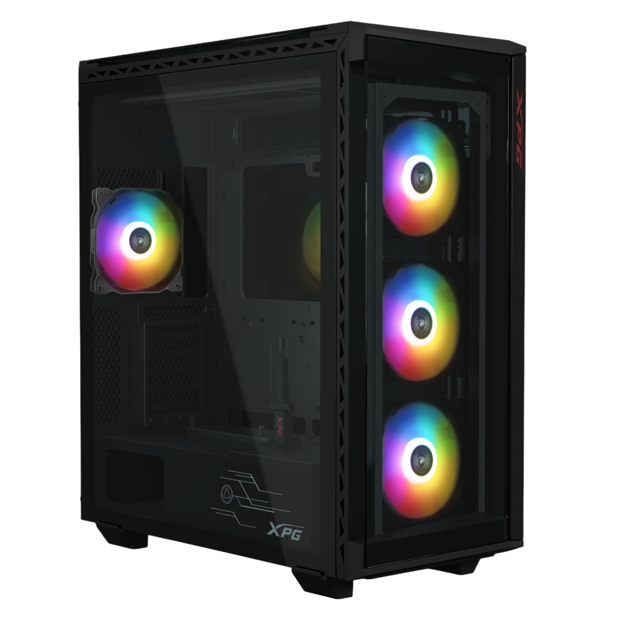 XPG Gabinete GAMER XPG BATTLECRUISER II. Media torre (E-ATX, ATX, Micro-ATX, Mini-ITX). BATTLECRUISERIIST-BKCWW