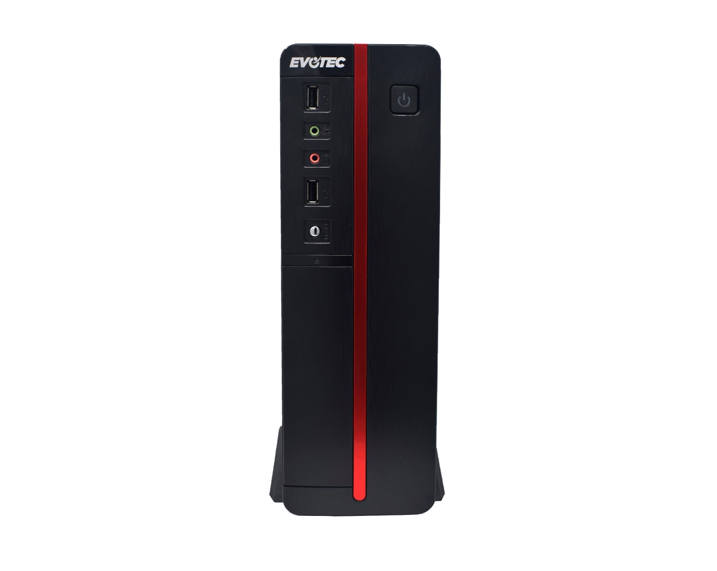 EVOTEC Gabinete EVOTEC Viena Slim, Gabinete, m-ATX, Negro, 600 W