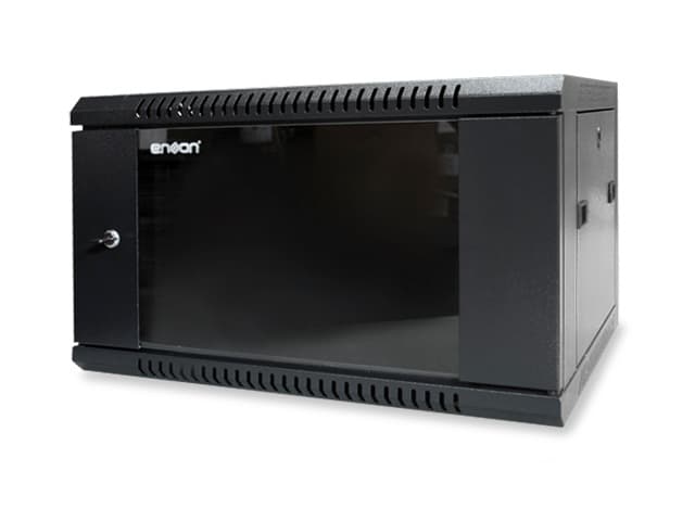 ENSON Gabinete Pared 6U ENSON ENS-RKGB6U, Negro, Rack o bastidor independiente, 60 kg, 6U
