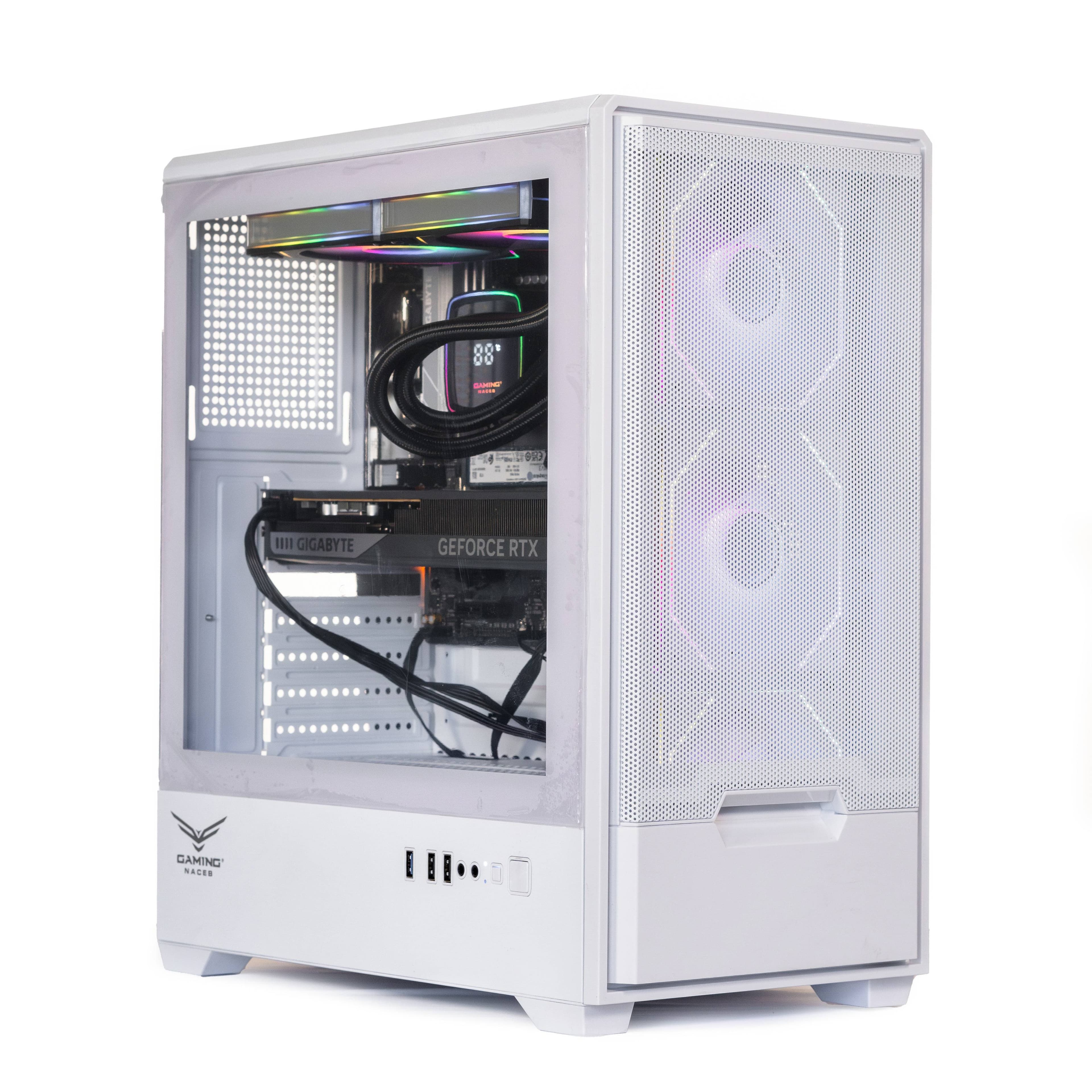Naceb Technology Gabinete NACEB GAMER ATX STELLA BLANCO NA-0658B
