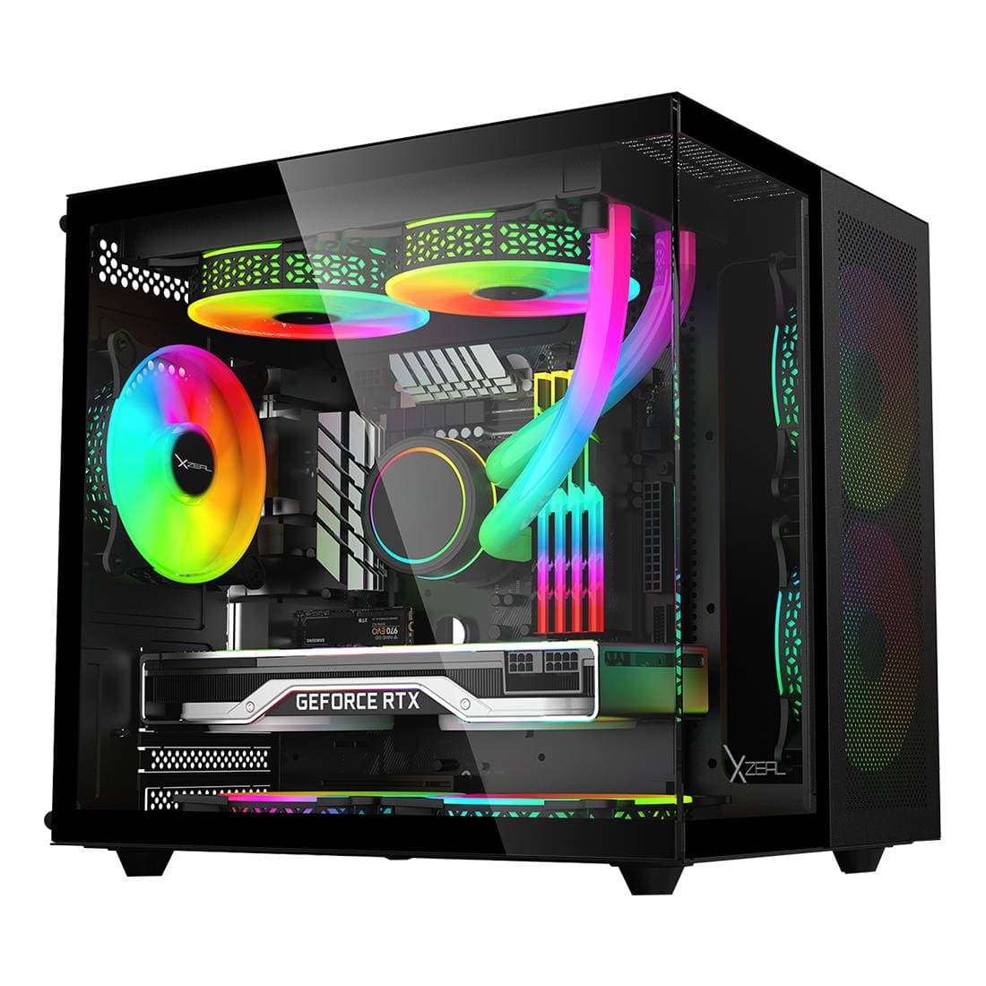 Xzeal Gabinete CUBO GAMER CXi1 Negro. XZGAMC1B