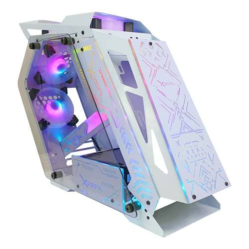 Xzeal Gabinete Gamer Micro ATX/Mini ITX IR02 XZGAIRRGBW Blanco.