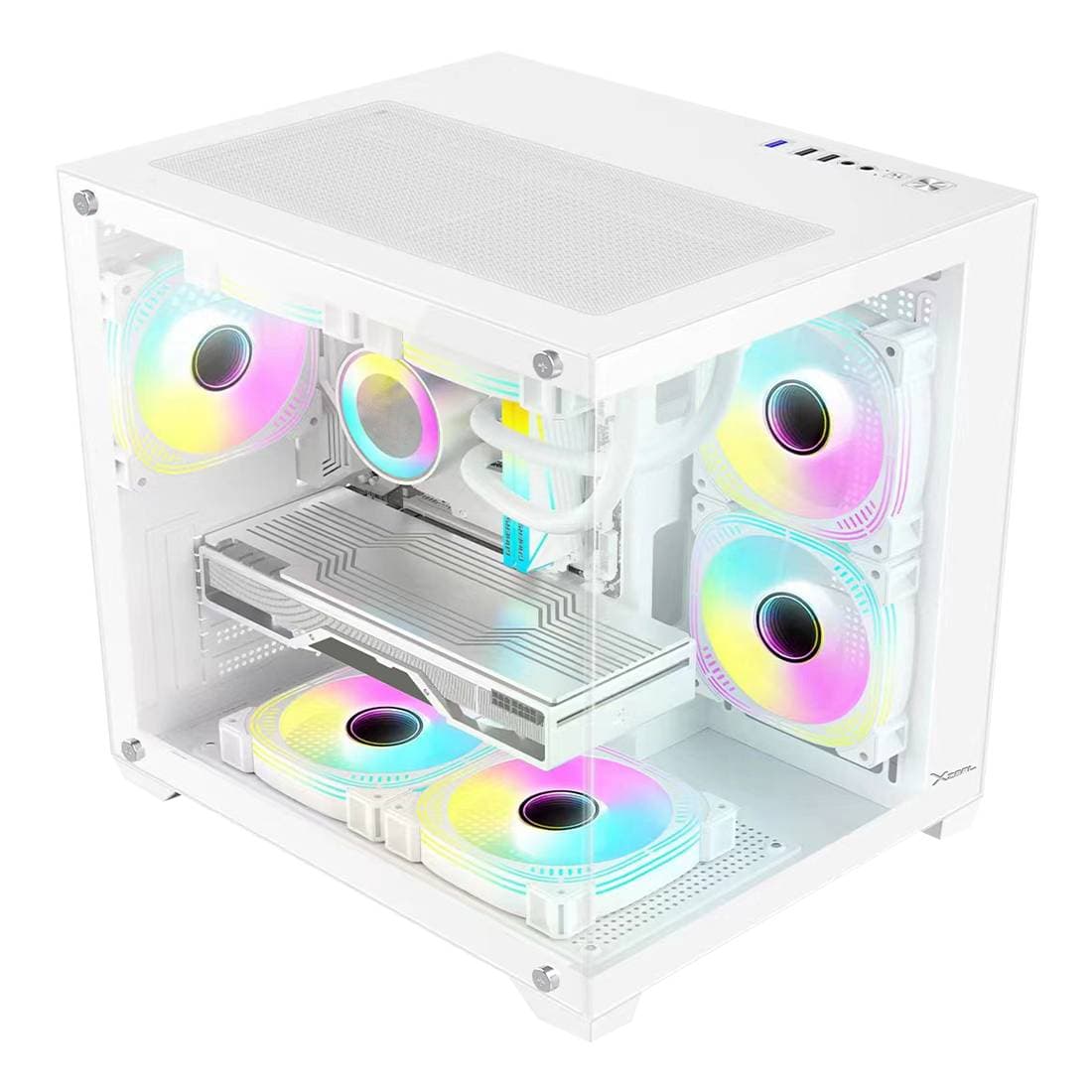 Xzeal Gabinete Xzeal Panzer II Cubo M-ATX/ITX XZGAMC2W Espacio para Disco Duro 1 x 3.5 HDD, 2 x 2.5 SSD