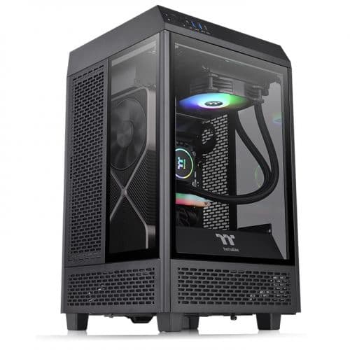 THERMALTAKE Gabinete Thermaltake Tower 100 Negro Mini Tower, Mini-Tower, Mini-ITX, USB 3.0, sin Fuente
