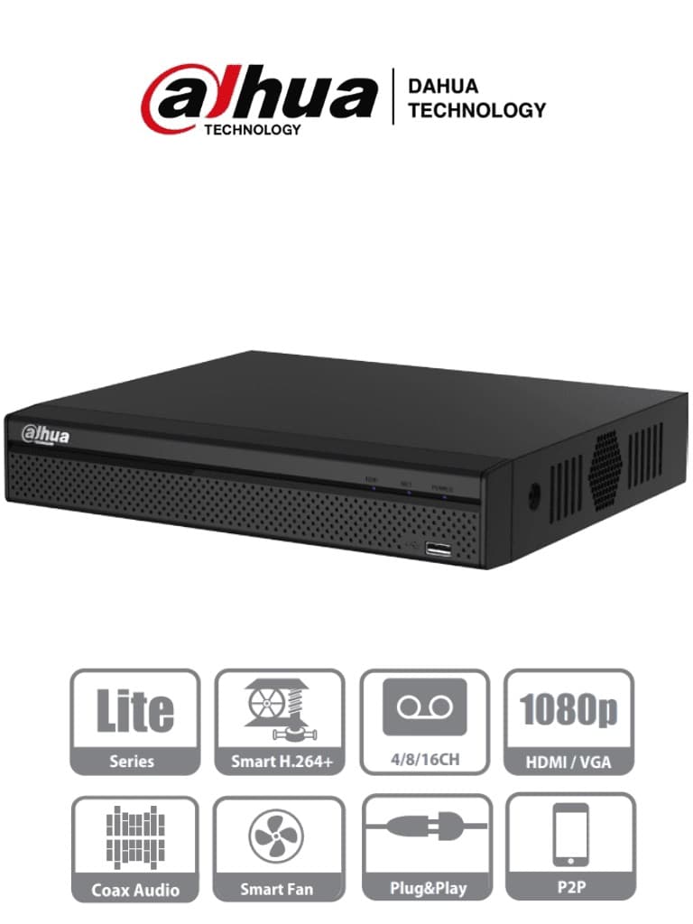 Dahua Technology DVR Dahua Technology XVR5116HS-S2, H.264+, 16, 4 MP