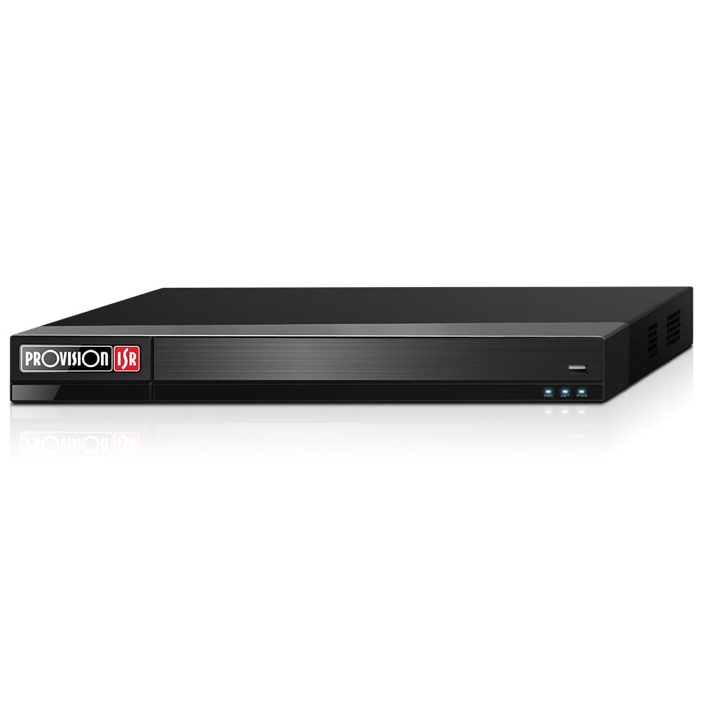PROVISION-ISR DVR de 16 canales 3k/5 MP (AHD/TVI), 4/2 MP (AHD/TVI/CVI) + 8 CH-IP hasta 5 MP (Via red), Dynamic Hybrid, 2xHDD 8 TB, HDMI,(1U)