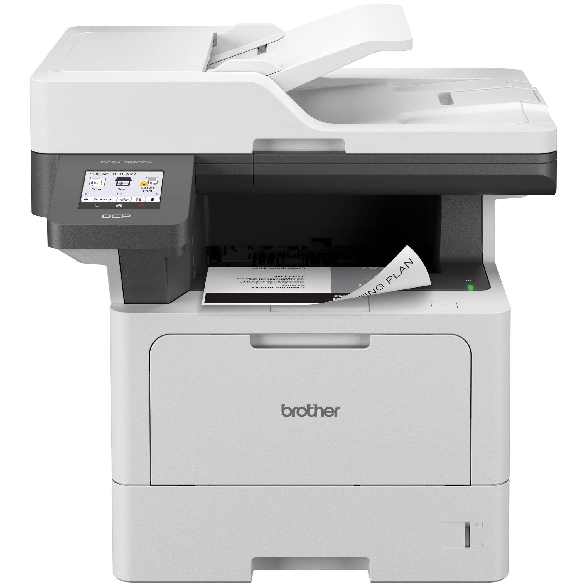 BROTHER Multifuncional Láser Monocromático Brother Valor DCPL5660DN, 50 ppm, Full Dúplex, Gigabit Ethernet, USB 2.0, Cama Plana Oficio, Tóner de hasta 11,000 págs