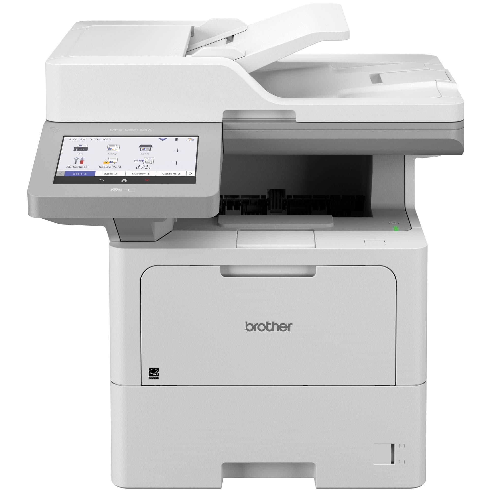 BROTHER Multifuncional Láser Monocromático Brother Valor MFCL6915DW, 52 ppm, Full Dúplex, Gigabit Ethernet, Cama Plana Oficio, Tóner de hasta 25,000 págs