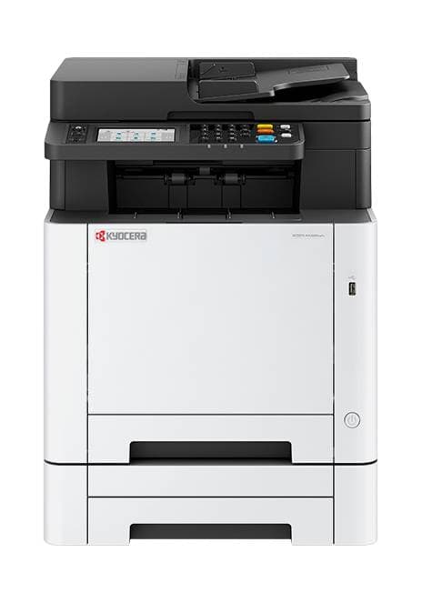 KYOCERA Impresora multifuncional A4 a color 4 en 1 rendimiento aproximado 65,000 páginas por mes carta 27ppm negro/color; legal 22ppm Resolución 600x600 dpi, 1200x