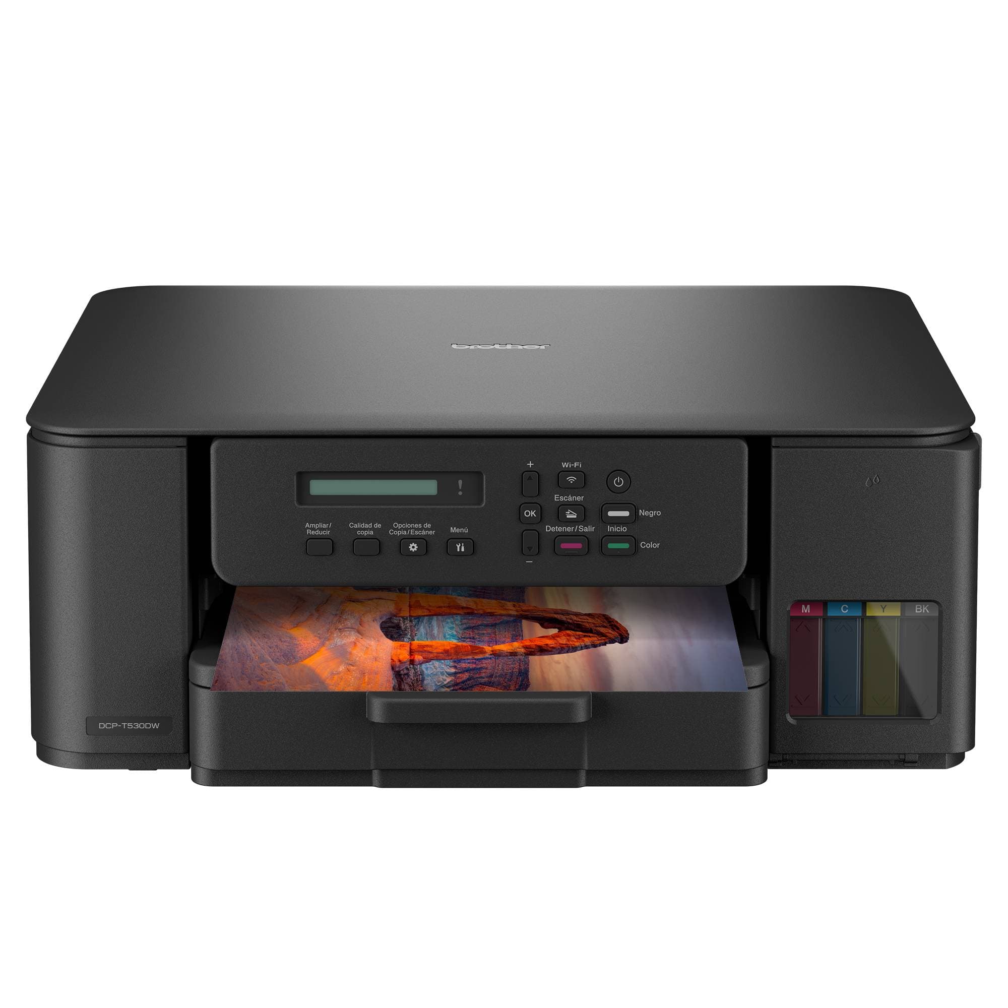 BROTHER Multifuncional Tinta Continua Brother DCPT530DW, impresión dúplex, 27 ppm negro/11 ppm color, USB 2.0, Wifi 2.4/5Ghz, cama plana color tamaño carta