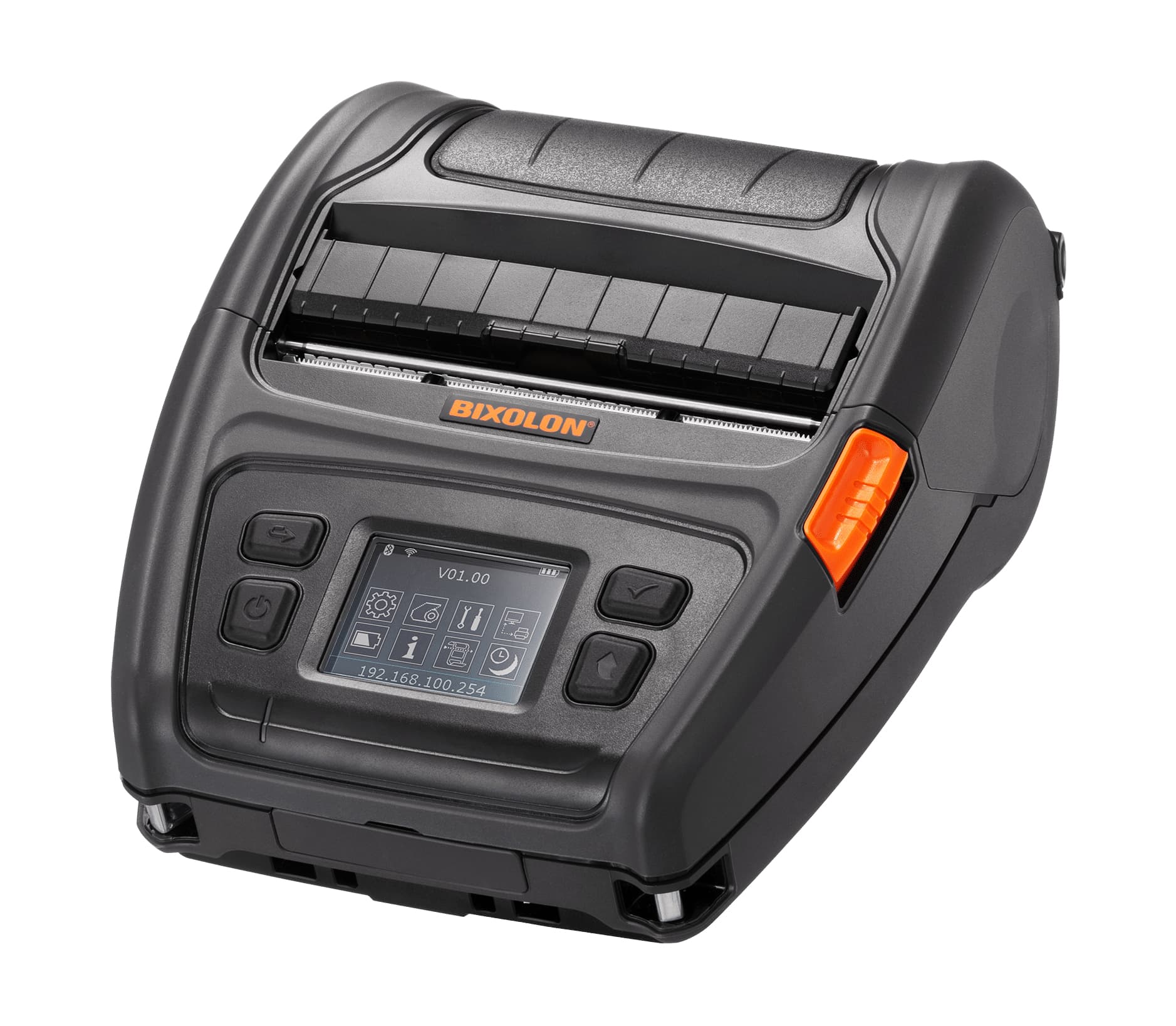 BIXOLON Impresora móvil de etiquetas térmica directa, Bluetooth, 4 pulgadas (XM7-40iK)