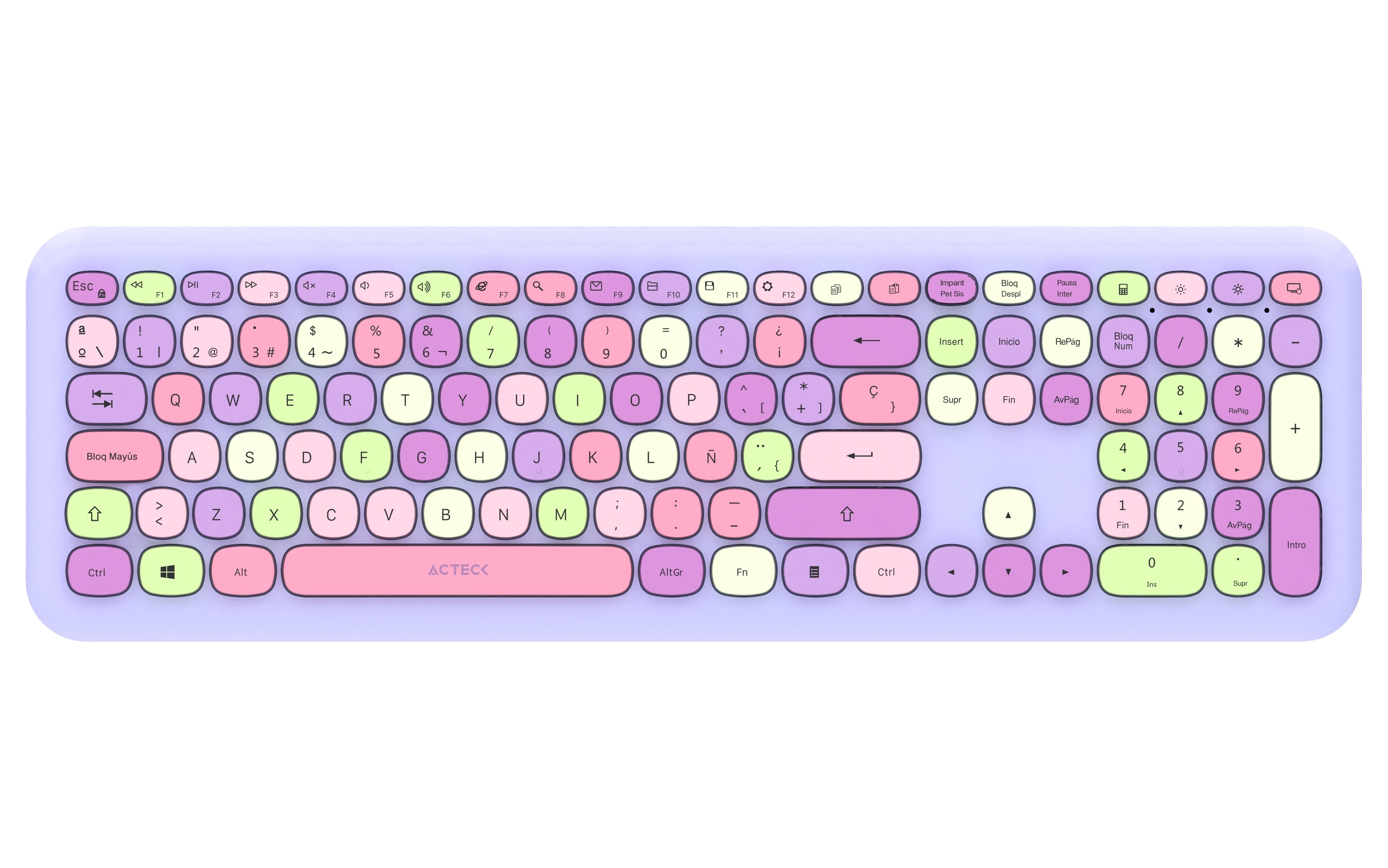 ACTECK Kit Teclado y mouse Inalámbricos 2.4hz Creator Chic MK475 Advanced Series