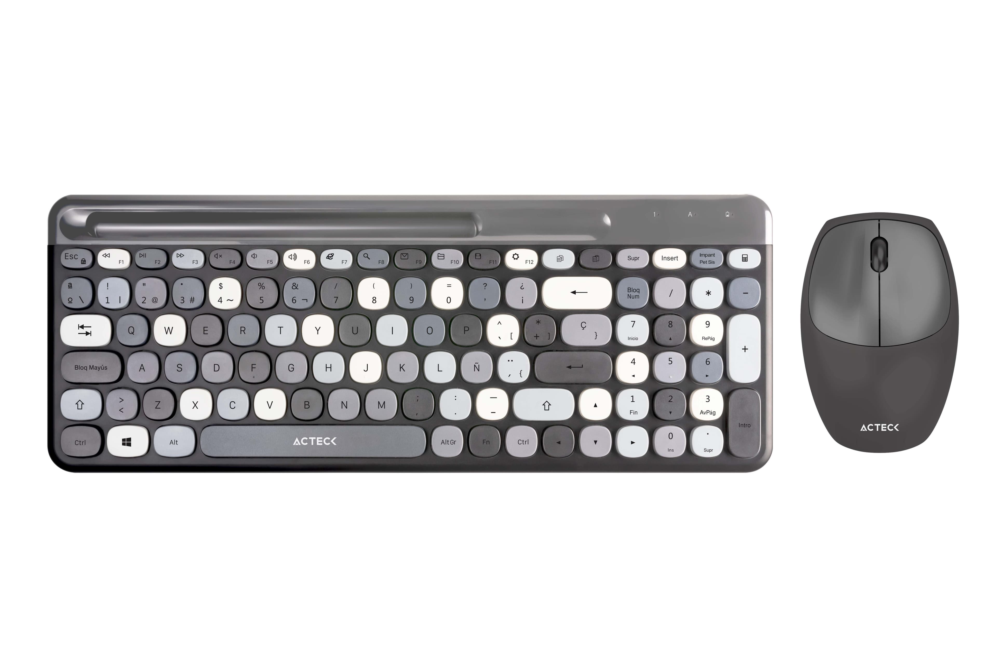 ACTECK Kit Teclado y mouse Inalámbricos 2.4hz Creator Chic MK470 Advanced Series
