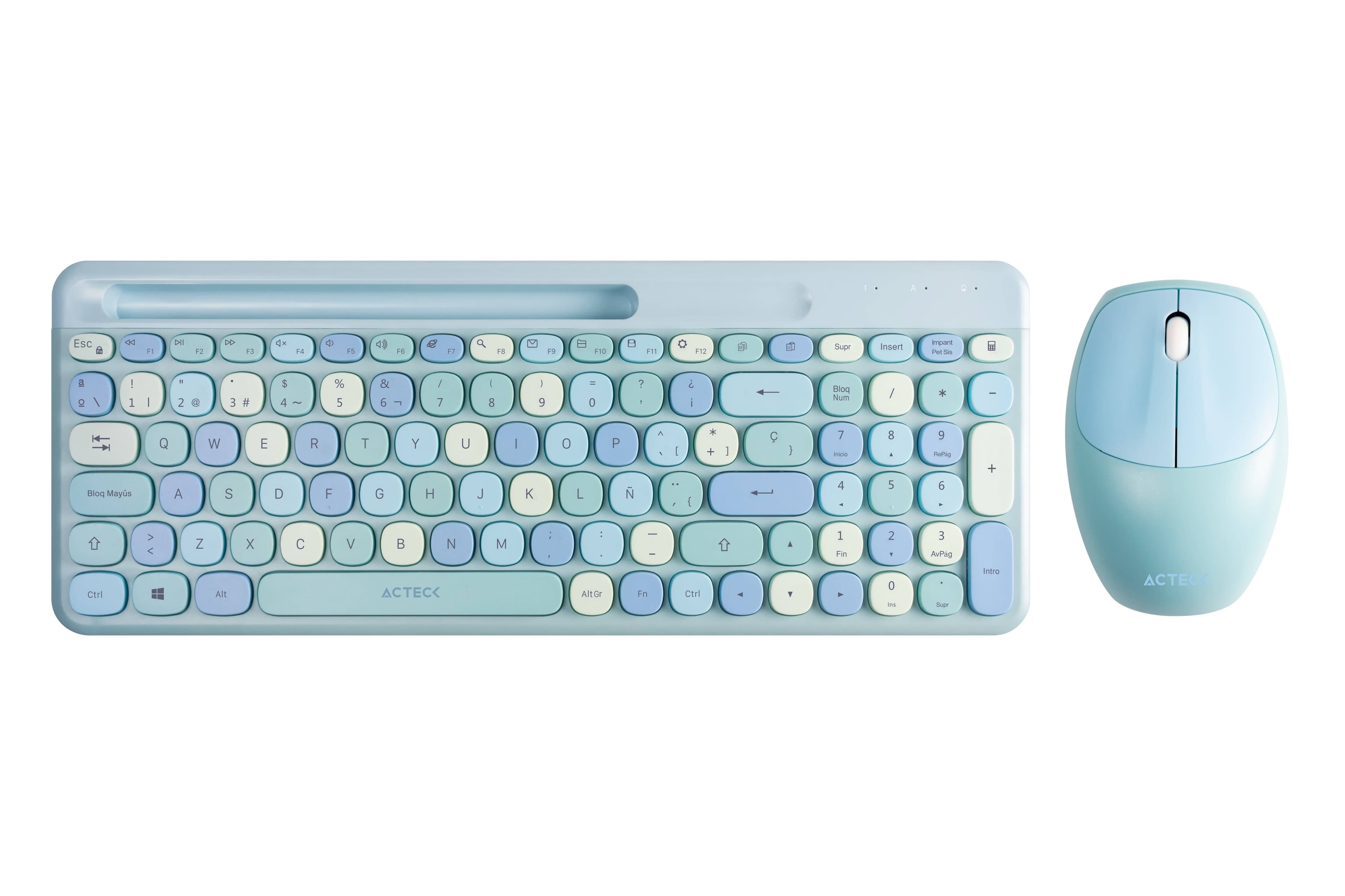 ACTECK Kit Teclado y mouse Inalámbricos 2.4hz Creator Chic MK470 Advanced Series
