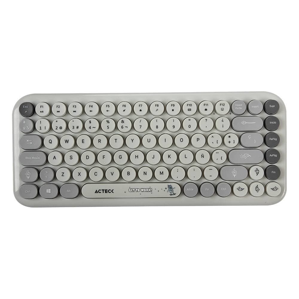 ACTECK Kit Teclado y mouse Inalámbricos 2.4hz Creator Chic K-Colors MK480 Advanced Series Teclado Inalambrico Dongle 2.4Mhz