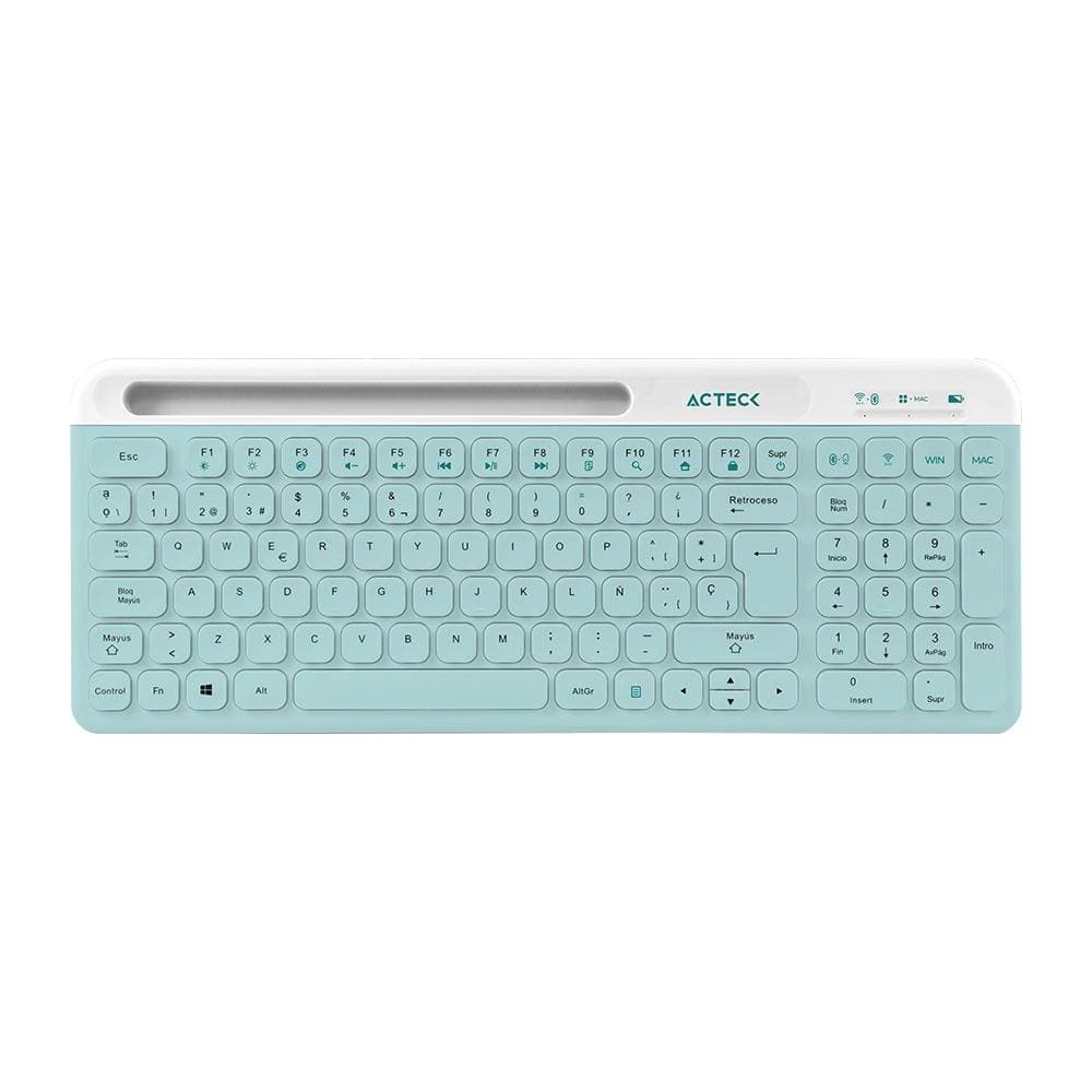 ACTECK Kit Teclado y Mouse Creator Vituos Silk MK720 Acteck Elite Series Teclado y Mouse Inalámbrico 2.4Mhz, Alcance 10m, Conexión Bluetooth, Batería Recargable