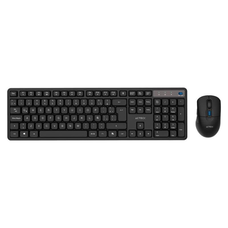 ACTECK Kit Teclado y Mouse Acteck CREATOR SILENT PRO MK474 Teclado y Mouse Inalámbrico