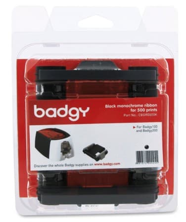 BADGY Ribbon Negro BADGY, Negro, 500 páginas, Ribbon