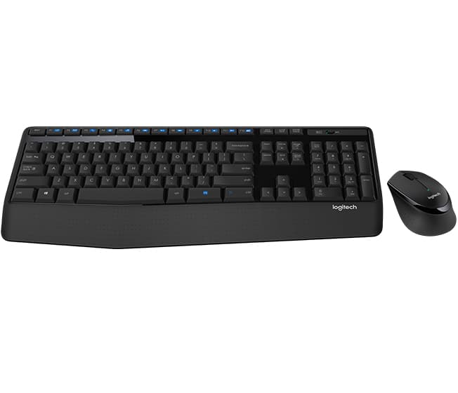 LOGITECH Kit de Teclado y Mouse LOGITECH MK345 , Estándar, Negro, 10 m, 1000 DPI