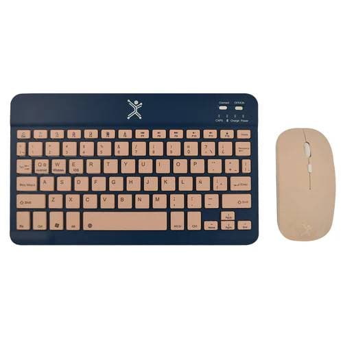 PERFECT CHOICE Kit de Teclado y Mouse Bluetooth Inalámbrico Color Azul | PERFECT CHOICE