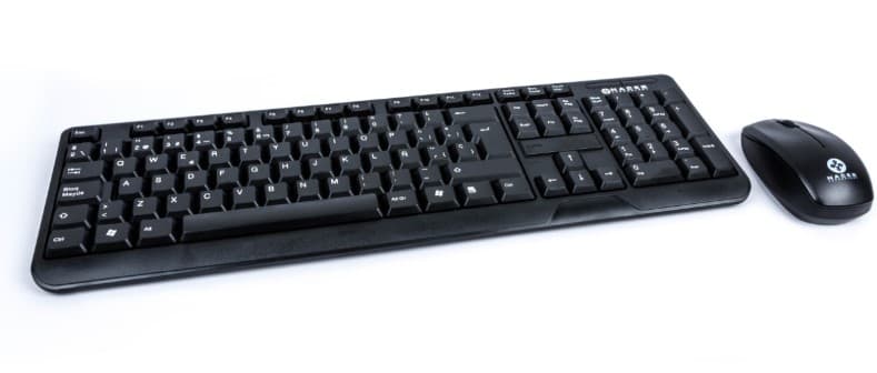 Naceb Technology Kit de Teclado y Mouse Inalambrico Naceb Technology, 112 teclas, Negro NA-426