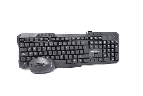 Naceb Technology Kit Teclado y Mouse Naceb Technology NA-618N, Estándar, Negro
