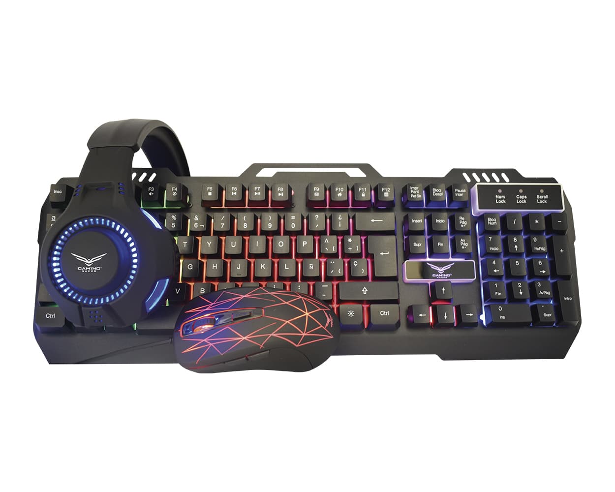 Naceb Gaming Kit Gamer Naceb Technology NA-0925, USB, Juego, Alámbrico, 2400 DPI