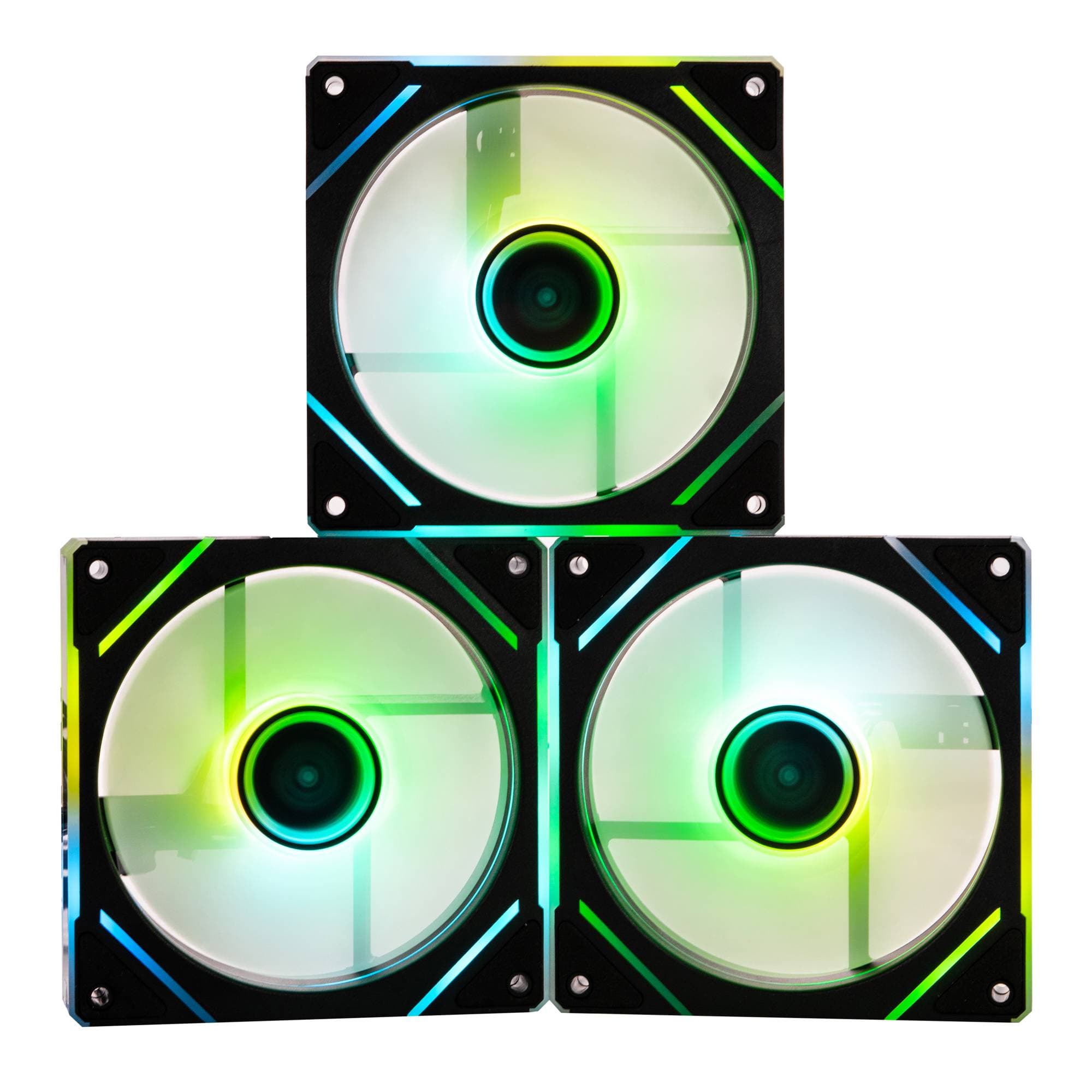 Naceb Gaming KIT DE 3 VENTILADORES NEGRO NA-0650N