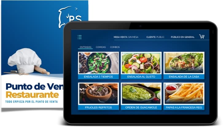 PACIFIC SOFT Comandera Móvil. Complemento de Punto de Venta para Restaurantes. Facilita levantar órdenes directamente desde las mesas. Sistema Operativo Android