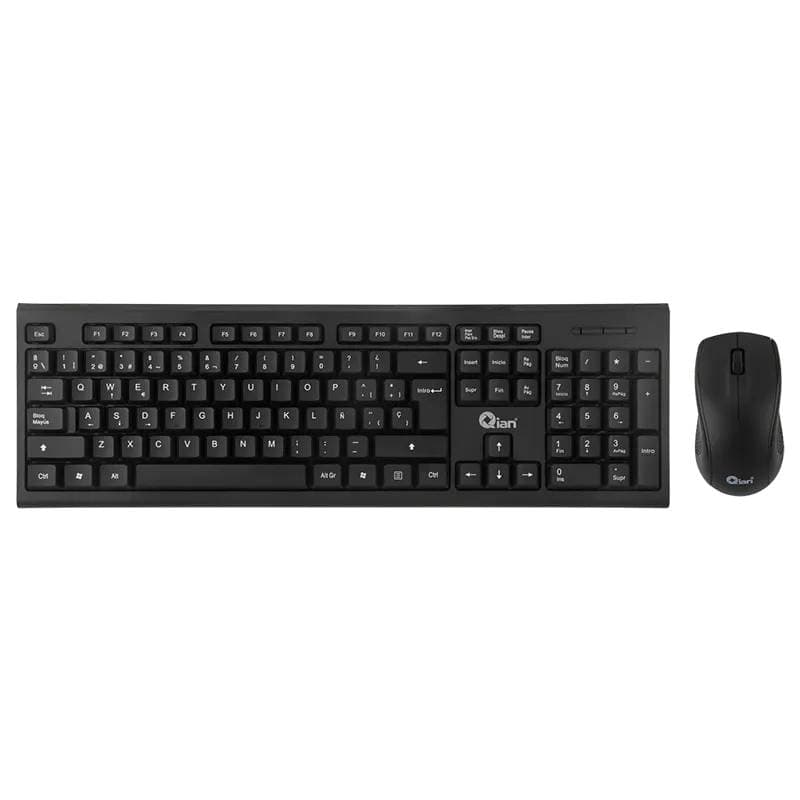 Qian Kit de teclado y mouse keymate 2.0 USB QIAN Modelo QKX-WRESP-01-BK