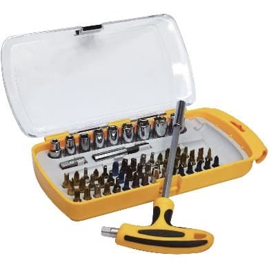 BROBOTIX Kit de Herramientas, Desatornilladores C/Extensión, 58 Pzs BROBOTIX 651978
