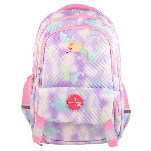 PERFECT CHOICE Mochila Escolar Delfin Para Niñas Gran Capacidad de Carga Astro | PERFECT CHOICE