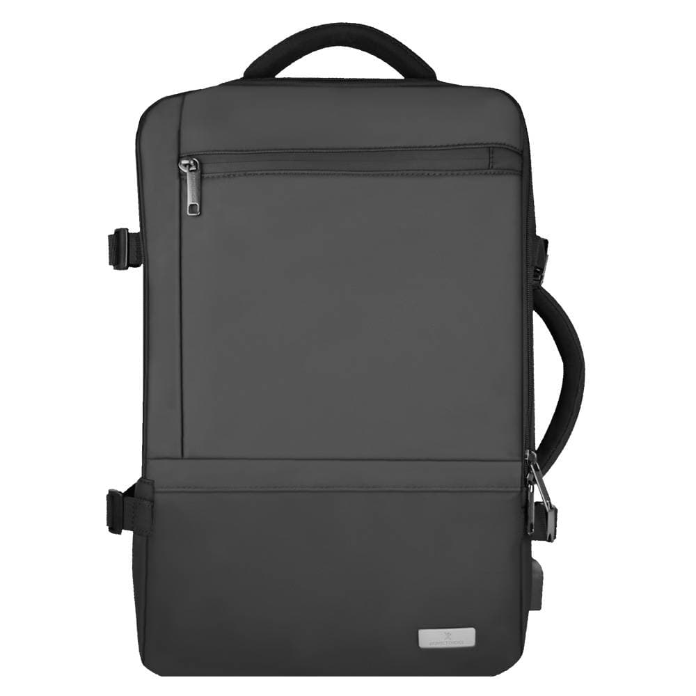 PERFECT CHOICE Mochila Expandible de viaje para Laptop con Sujetador para Maleta Travela Color Negro | PERFECT CHOICE