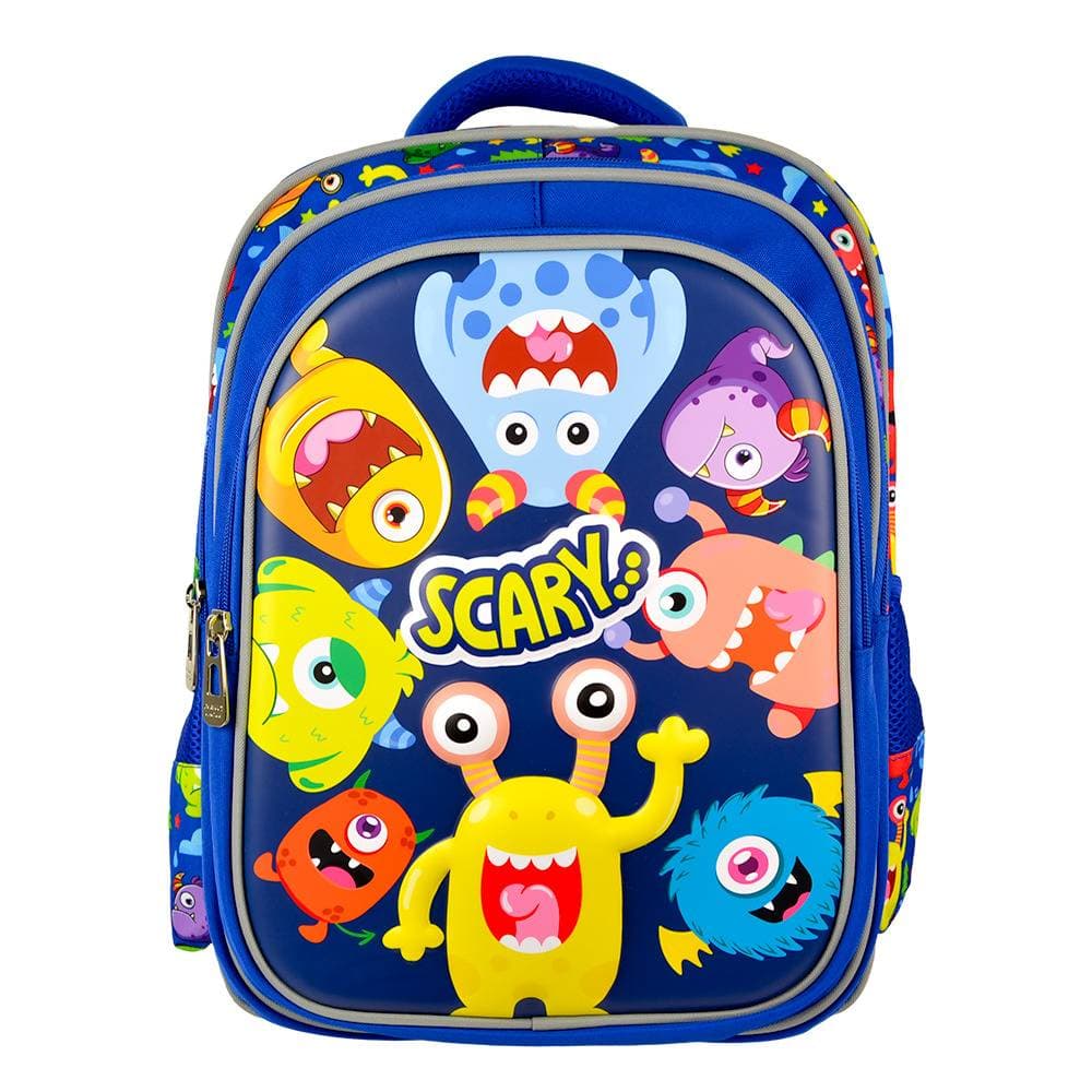 PERFECT CHOICE PC-085089 Mochila Escolar Para Niños Múltiples Compartimentos modelo Kiddo Monstruos | PERFECT CHOICE: Diseñada para brindar comodidad