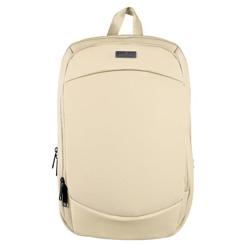 PERFECT CHOICE PC-085096 Mochila para laptop 15.6 Anti-salpicaduras Expandible Modelo Obsidia Color Taupe | PERFECT CHOICE: Perfecta para laptops de hasta 15.6 Pulgadas