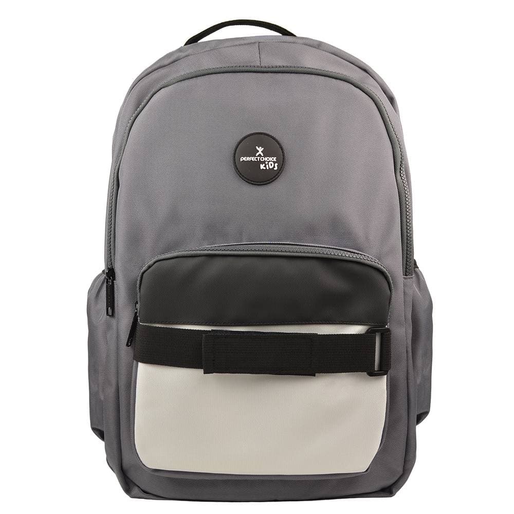 PERFECT CHOICE PC-085201 Mochila Escolar Para Niños Múltiples Compartimentos modelo Loopy Color Gris | PERFECT CHOICE