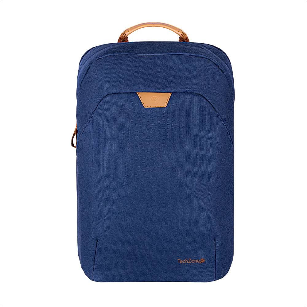 TECHZONE Backpack ECO HERO Techzone de 15.6 , 2 compartimientos, 1 acolchado para laptop, color Azul, GARANTIA LIMITADA DE POR VIDA.
