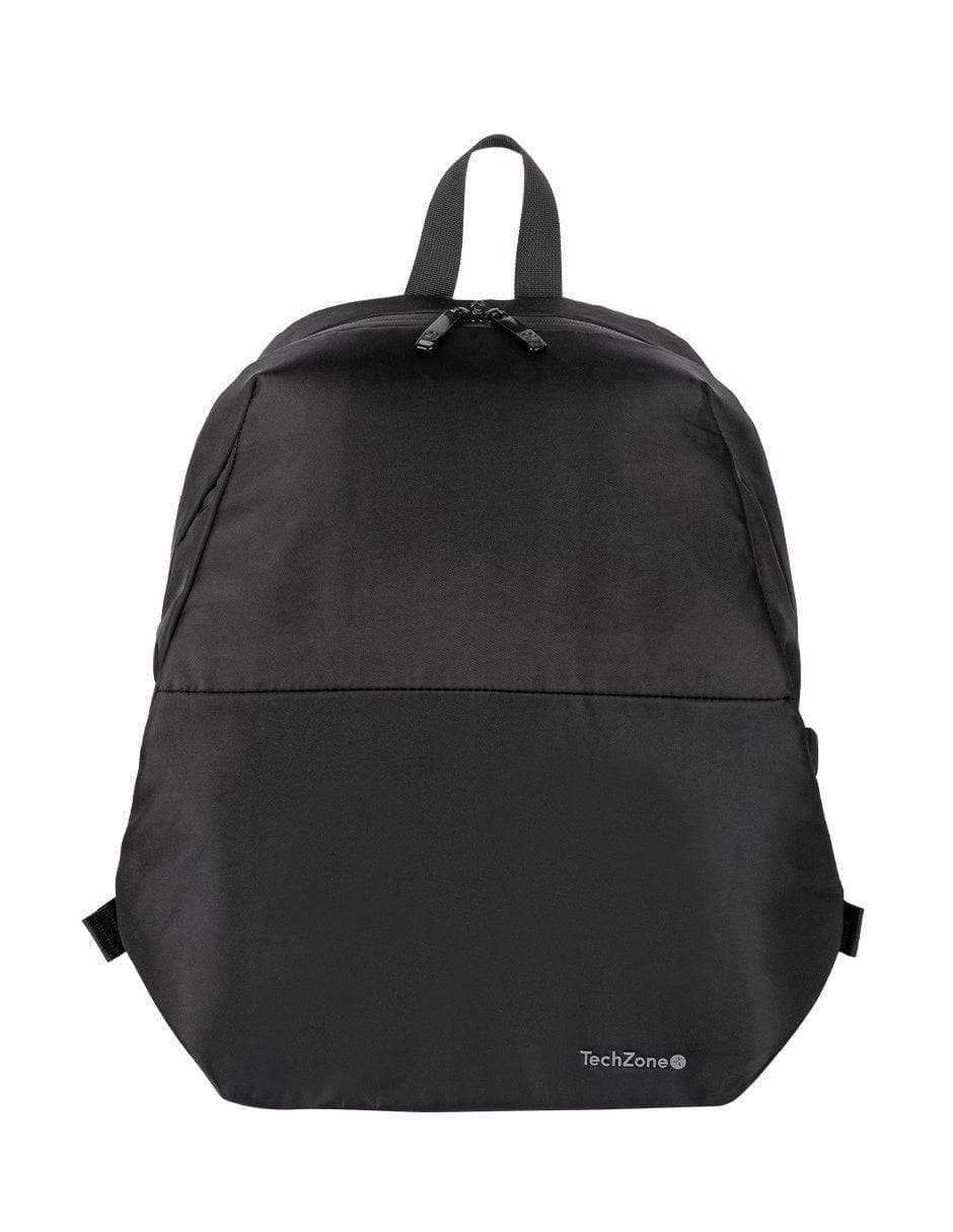 TECHZONE Backpack LITE TZLBP13 TECHZONE 15.6, Poliéster 420 D Twill , color Negro, Laterales ajustables, GARANTÍA LIMITADA DE POR VIDA.