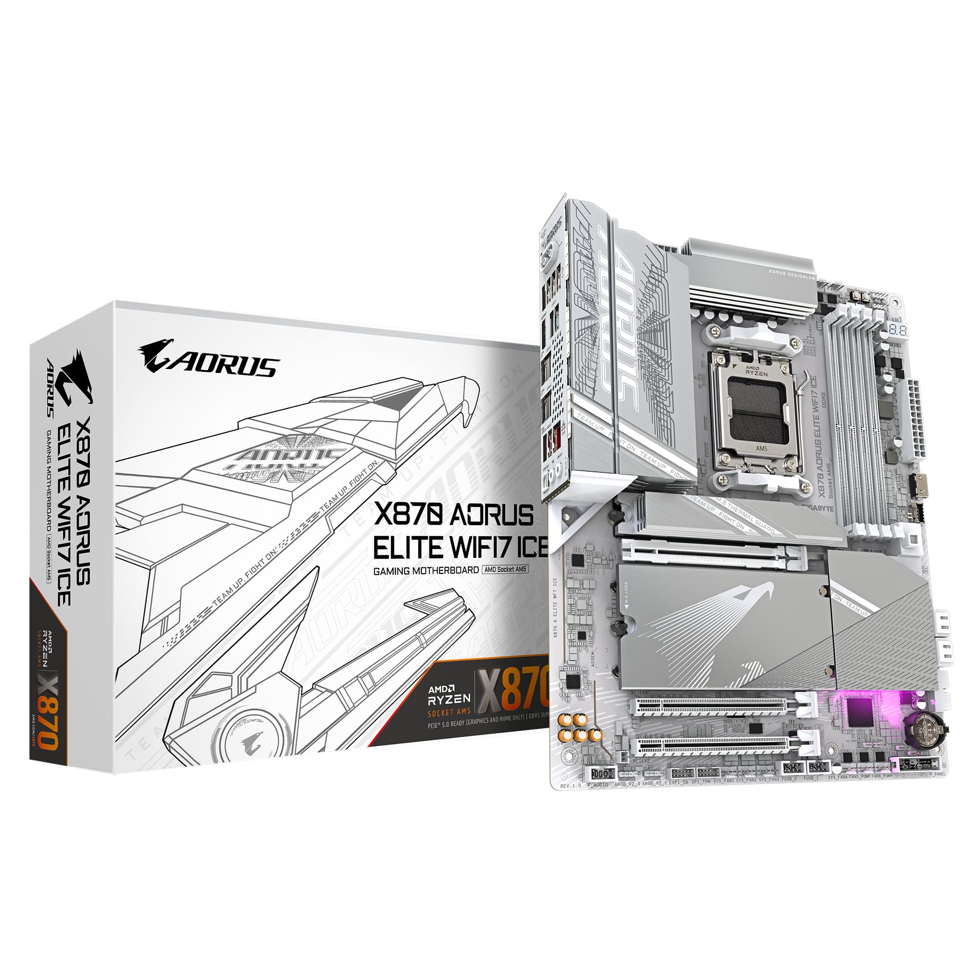 GIGABYTE TARJETA MADRE GIGABYTE ATX X870 A ELITE WF7 64 GB DDR5 AM5 Para AMD