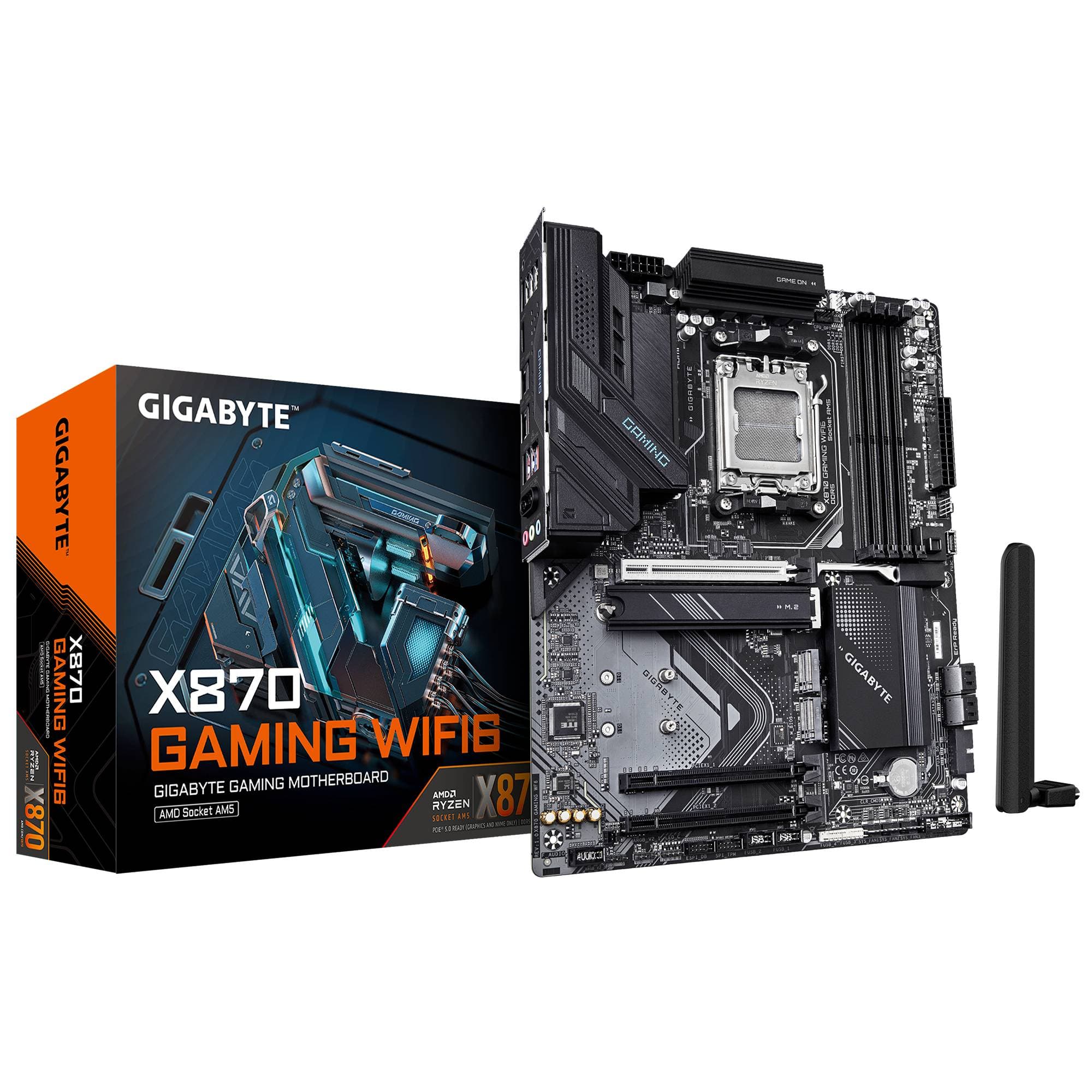 GIGABYTE TARJETA MADRE GIGABYTE ATX X870 GAMING WF6 DDR5, AM5, 64 GB, PARA AMD