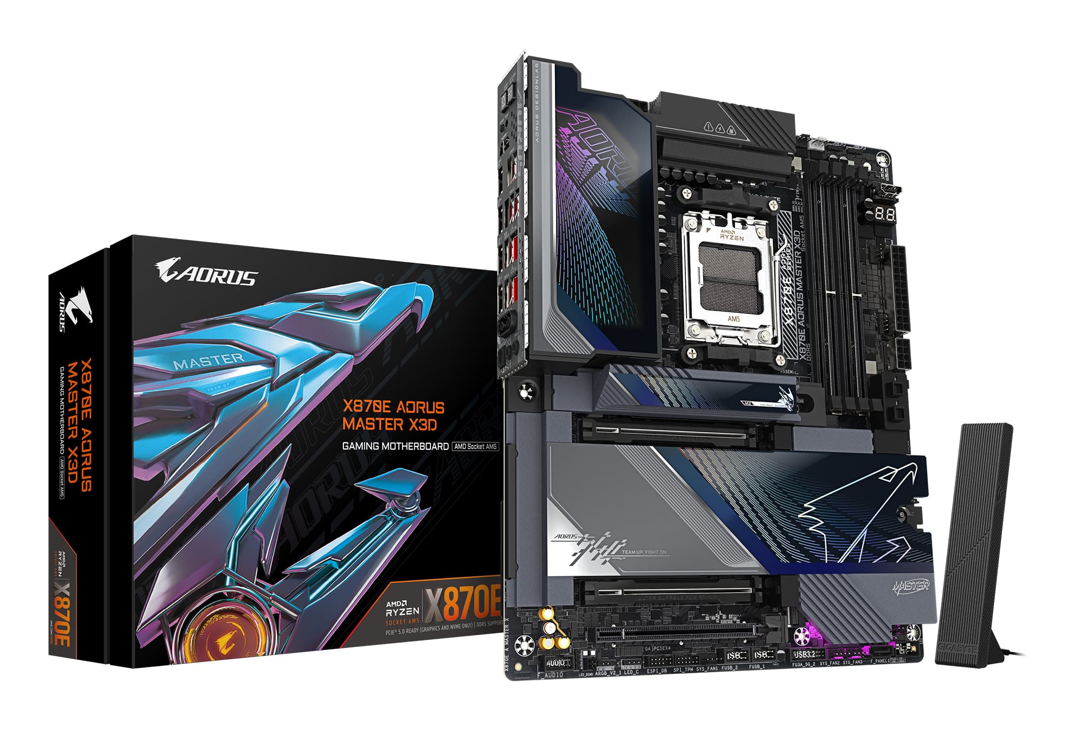 GIGABYTE TARJETA MADRE GIGABYTE ATX X870E A MASTER X, DDR5, AM5, 256 GB, PARA AMD
