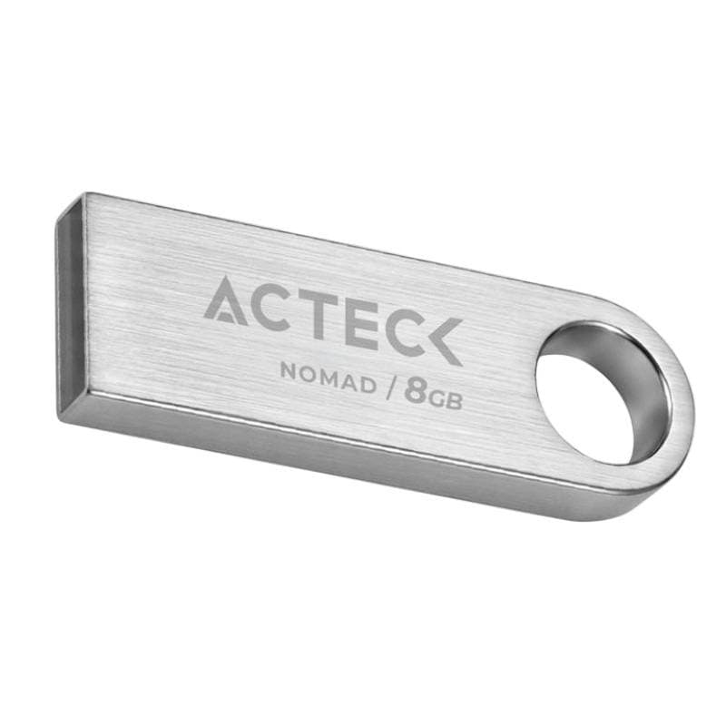 ACTECK Memoria USB Nomad Metal MUF-8000 ACTECK Memoria USB 8GB, 2.0, Velocidad de Lectura 25 MB/s, Velocidad de Escritura 5MB/s