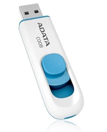 ADATA Memoria USB ADATA C008, Color blanco, 32 GB, USB 2.0