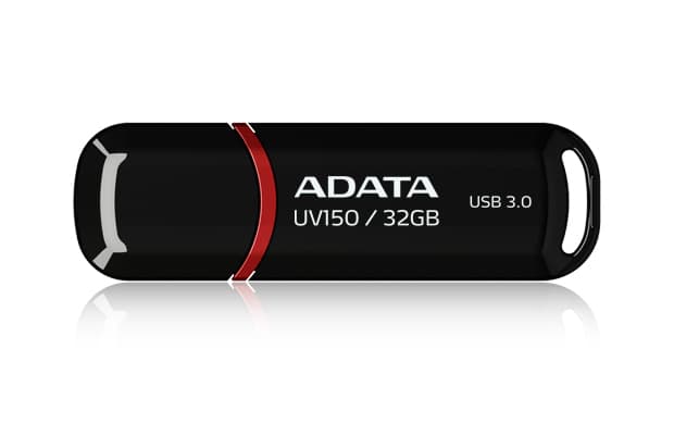 ADATA Memoria USB ADATA UV150, Naranja, 32 GB, USB 3.2 (retrocompatible con 3.0 y 2.0), 100 MB/s